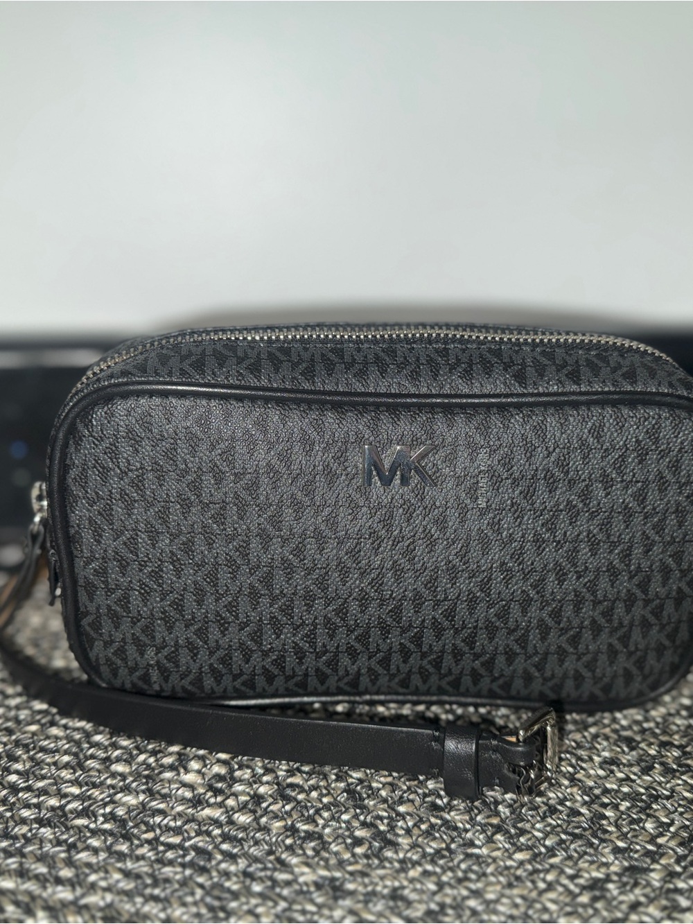 Michael Kors Black MK Signature Belt Bag